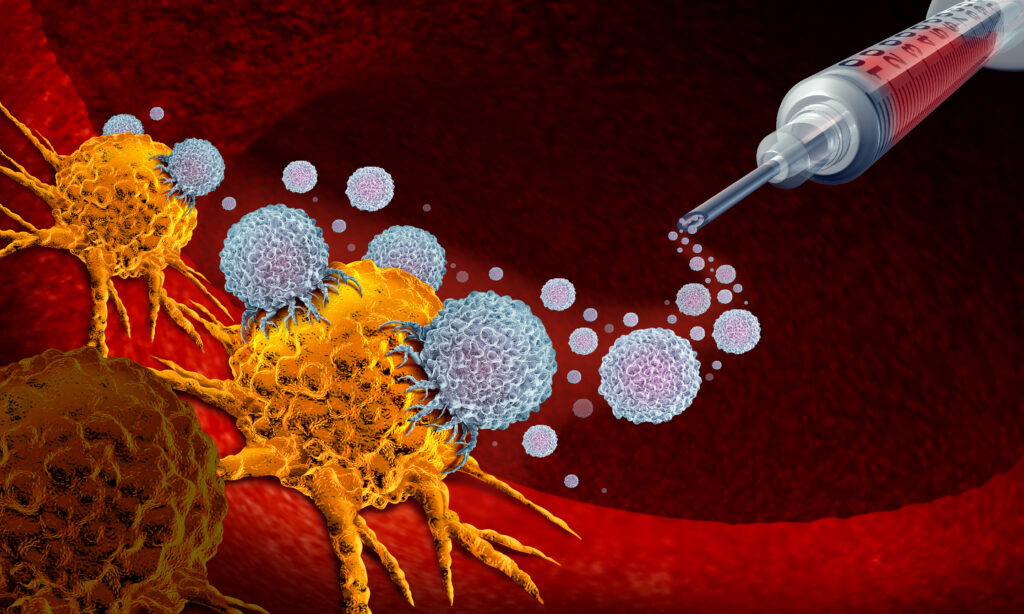 Precision radionuclide therapy smart molecules cancer treatment scientific illustration